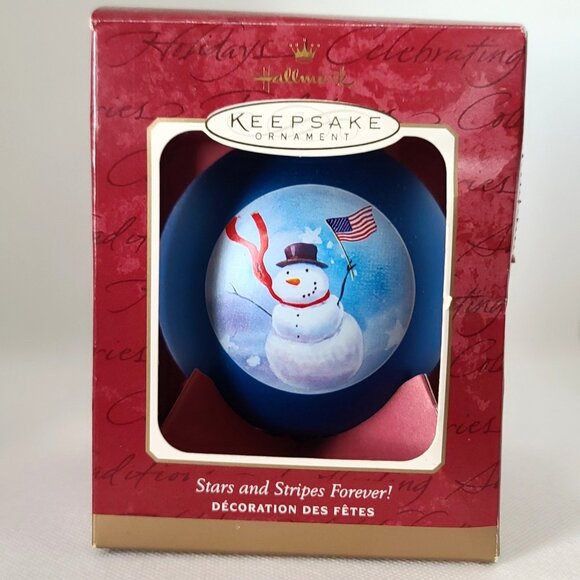 Hallmark Keepsake Ornaments Lot of 5-Curius the Elf, 2 Santas, Pony, USA Snowman - Picture 6 of 16